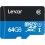 Cartao de Memoria 64GB Lexar Micro SD Leitura 95Mbs Gravaçao 45Mbs