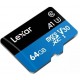 Cartao de Memoria 64GB Lexar Micro SD Leitura 95Mbs Gravaçao 45Mbs