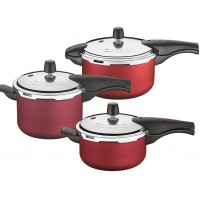 Conjunto Panelas de Pressao 3L Tramontina 4.5L e 6L Cereja