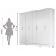 Guarda Roupas Casal MDP 8 Portas 4 Gavetas