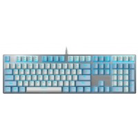 Teclado com Fio Mecanico Gamdias Ansi RGB Branco e Azul