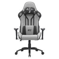 Cadeira Gamer DT3 Giratoria Reclinavel 1D Almofadas Cinza