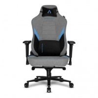 Cadeira Gamer Alpha Gamer Reclinavel Giratoria Apoio Bra&ccedil;os Cinza e Preto