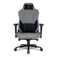 Cadeira Gamer Alpha Gamer Reclinavel Giratoria Apoio Braços Cinza e Preto