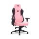 Cadeira Gamer DT3 Giratoria Reclinavel 4D Almofada Cabeça Rosa
