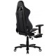 Cadeira Gamer Reclinavel Giratoria Rise com Massageador Preta e Branca