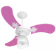 Ventilador de Teto 40cm Turbo Delta 130W 3 Velocidades Luz 220v