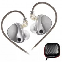 Fone de Ouvido com Fio KZ Cancelador de Ruido Case