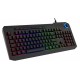 Teclado Gamer com Fio Gamdias RGB Teclas Flutuantes ABNT2 Preto
