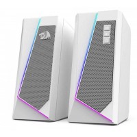 Caixa de Som Gamer Redragon 5W RGB 2 Canais Branca 