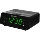 Radio Relogio Tela Led AM FM Despertador Temporizador de Sono Preto