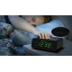 Radio Relogio Tela Led AM FM Despertador Temporizador de Sono Preto
