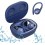 Fone de Ouvido Bluetooth Esportivo Yan com Microfone Resistente Azul