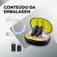 Fone de Ouvido Sem Fio Logitech Quatro Microfone Compativel Console