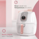 Fritadeira Sem Oleo Cadence 3L 7 Programas 1250W Luxx Pink
