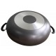 Panela Frigideira Redonda Wok 6L Antiaderente Tampa Vidro