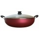 Panela Frigideira Redonda Wok 6L Antiaderente Tampa Vidro