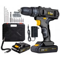 Furadeira Parafusadeira 1400 RPM Black Tools 2 Baterias 21v Preta