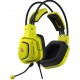 Fone de Ouvido Gamer com Fio 105 db RGB Microfone Amarelo
