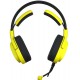 Fone de Ouvido Gamer com Fio 105 db RGB Microfone Amarelo