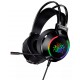 Fone de Ouvido Gamer com Fio 110 db RGB Microfone Cabo Adaptador 2M
