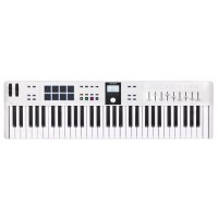 Teclado Arturia 61 Teclas Display 8 Pads Branco