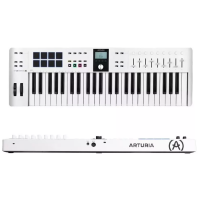Teclado Controlador Artura 49 Teclas 8 Pads Branco