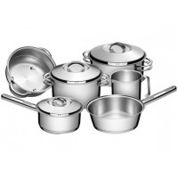 JOGO DE PANELAS TRAMONTINA BOURGON 6 PÇ INOX