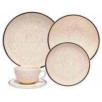 Jogo de Jantar 20 Peças Oxford Porcelana Bege