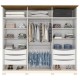 Guarda Roupas Casal MDP 6 Portas com Espelho 6 Gavetas Off White
