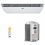Ar Condicionado Split 36.000 BTUs Carrier Inverter Frio Teto 220v Branco