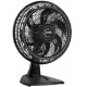 Ventilador de Mesa 2X1 Arno 140W 30 Velocidades 6 Pas Preto