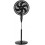 Ventilador de Coluna 2X1 Arno 140W 30 Velocidades 6 Pas Preto