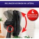 Ventilador de Mesa 2X1 Arno 140W 30 Velocidades 6 Pas Preto