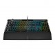 Teclado Mecanico Gamer com Fio Corsair RGB 6 Teclas Macro Preto