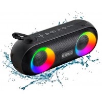 Caixa de Som Portatil 20W Bluetooth Gold a Prova dAgua Preta