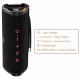 Caixa de Som Portatil Basike Bluetooth Led RGB 35W Resistente a Agua