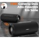 Caixa de Som Portatil Basike Bluetooth Led RGB 50W A prova dAgua