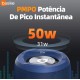 Caixa de Som Portatil Basike Bluetooth Led RGB 50W A prova dAgua