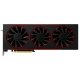 Placa de Video AMD 16GB GDDR6 Radeon 3 Fans 256 Bit Preta