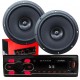 Kit Som Auomotivo Radio Mp3 Bluetooth Alto Falante 70W 6 Polegadas