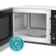 Micro Ondas Philco 33L Limpa Facil 1400W Branco e Preto