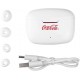 Fone de Ouvido Sem Fio Coca Cola 42 db Branco