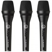 Kit 3 Microfone Dinamico AKG XRL 3 Pinos Preto