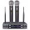 Microfone Sem Fio Duplo Profissional Receptor UHF Dinamico