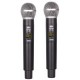Microfone Sem Fio Duplo Profissional com Receptor UHF Dinamico