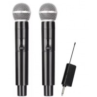 Microfone Sem Fio Duplo Profissional Bateria Recarregavel