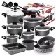 Jogo de Panelas Antiaderente 12 PC com Panela de Pressao e Cuscuzeira