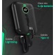 Carregador Portatil USB 10.000 Mah Power Bank Lighting USB C Preto