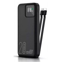 Carregador Portatil Power Bank 20.000Mah Turbo USB C Lightning